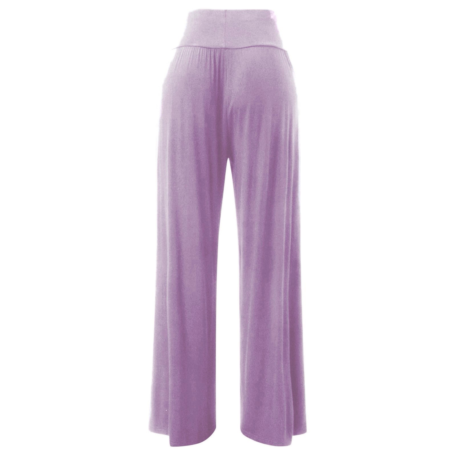 thumbnail image 5 of Pantalones de yoga para mujer, pantalones palazzo de pierna ancha y cintura alta con bolsillos, 5 of 5